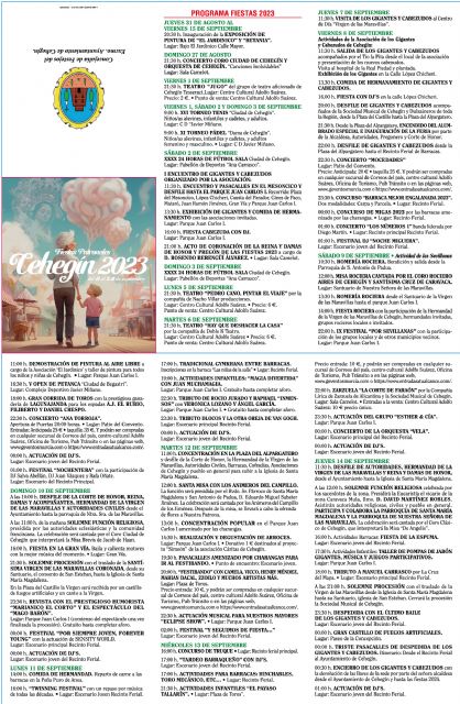 Programación de las Fiestas Patronales Cehegín 2023 - 1, Foto 1