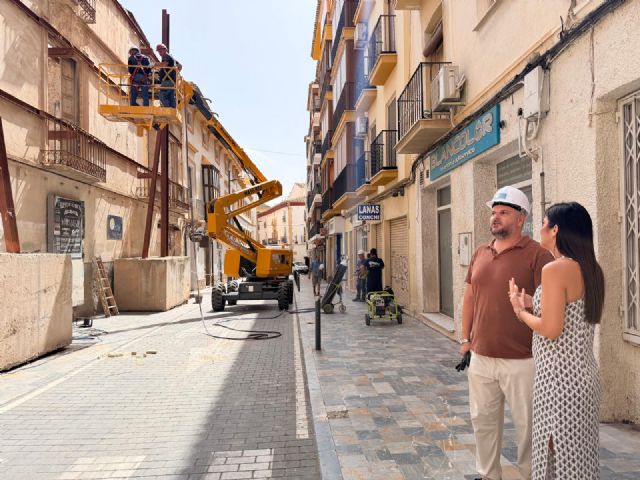 El proyecto de recuperación del casco histórico de Lorca da un paso más con el comienzo de las obras de la nueva promoción de viviendas en la calle Álamo con Núñez de Arce - 2, Foto 2