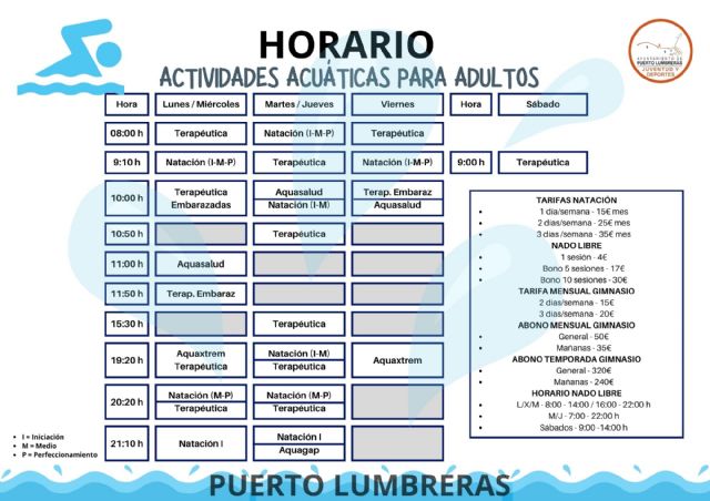 El Ayuntamiento de Puerto Lumbreras abrirá el 1 de septiembre el plazo de inscripción para los cursos de natación en las piscinas de invierno - 2, Foto 2