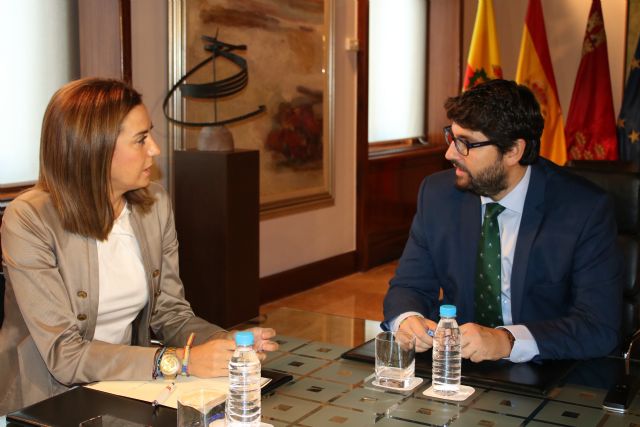 López Miras se reúne con la alcaldesa de Archena, Patricia Fernández - 1, Foto 1