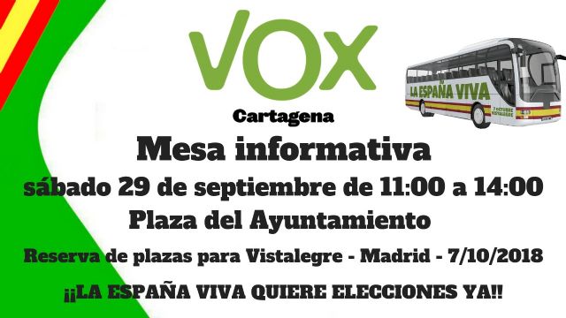 VOX Cartagena informa sobre el acto que tendrá lugar en el palacio de Vistalegre en Madrid el próximo 7-O - 3, Foto 3
