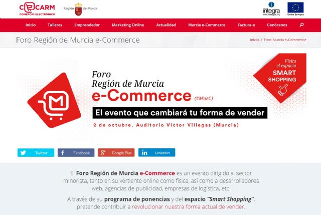 Expertos en comercio electrónico muestran las novedades del sector en ´Región de Murcia e-Commerce´ - 1, Foto 1