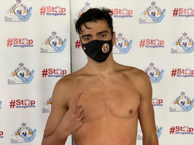 Javier Huerga, del Club Salvamento y Socorrismo Benavente, bate el récord del mundo junior en 200 metros supersocorrista - 1, Foto 1