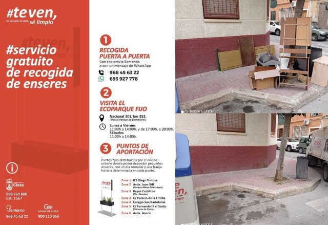 El Ayuntamiento de Cieza recoge 12 toneladas de muebles y enseres, 3 veces más que el año anterior - 1, Foto 1