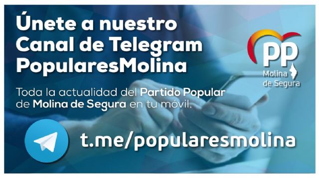 El PP de Molina de Segura lanza un canal informativo abierto a la ciudadanía en la plataforma de mensajería Telegram - 1, Foto 1