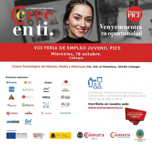 Cehegín acogerá la VIII Feria de Empleo Juvenil PICE - 3, Foto 3