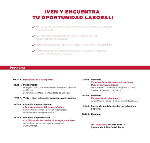 Cehegín acogerá la VIII Feria de Empleo Juvenil PICE - 4, Foto 4