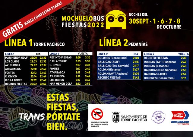 El MOCHUELO BUS facilita la movilidad en las fiestaspatronales de forma gratuita - 1, Foto 1