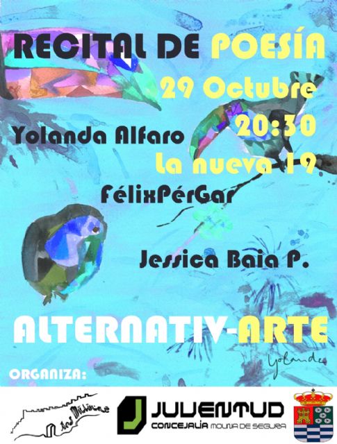 La Asociación Ars Mulinae organiza un recital de poesía con Yolanda Alfaro, Jessica Baia y Felix Pérgar en el Espacio de Participación Juvenil La Nueva, 19 - 1, Foto 1