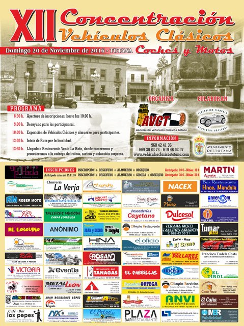 La XII Concentración de Vehículos Clásicos Ciudad de Totana tendrá lugar el próximo 20 de noviembre - 2, Foto 2