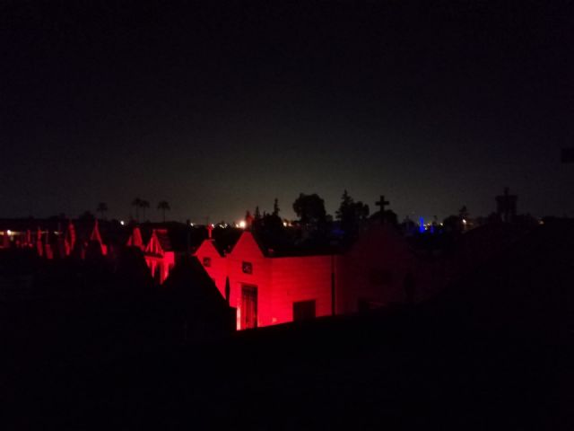 Vista nocturna al Cementerio Nuevo de Beniaján - 1, Foto 1