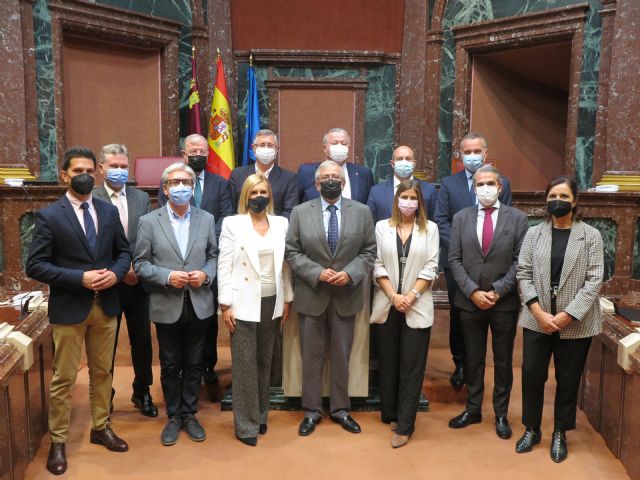 Senadores del PP en la Comisión de Transportes se reúnen con el Presidente de la Asamblea Regional - 1, Foto 1