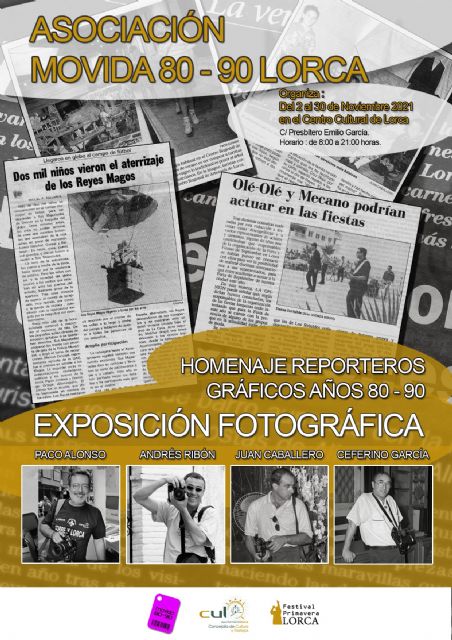 El Centro Cultural acoge una exposición con la que la Asociación Movida 80-90 homenajeará a reporteros gráficos que han desarrollado su trabajo en el municipio para La Verdad y La Opinión - 3, Foto 3