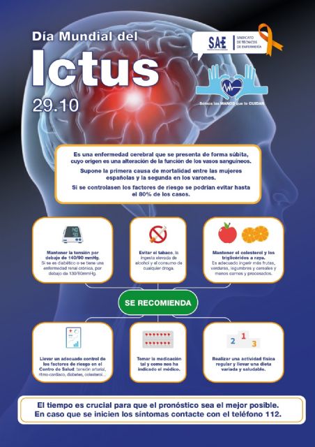 SAE lanza un cartel para sensibilizar sobre el ictus a la población - 1, Foto 1
