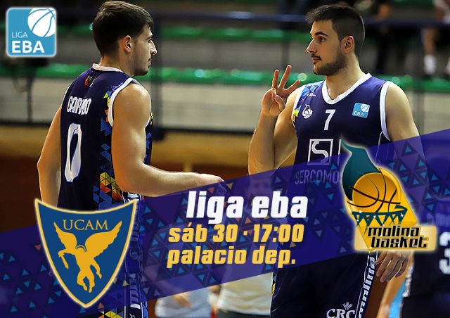 LIGA EBA | UCAM Murcia y Sercomosa Molina se retan el sábado en el Palacio de los Deportes - 1, Foto 1