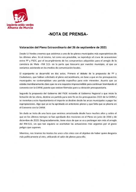 El Pleno aprueba las mociones IU-Verdes para ayudar a La Palma y reformar la financiación de los ayuntamientos, Foto 1