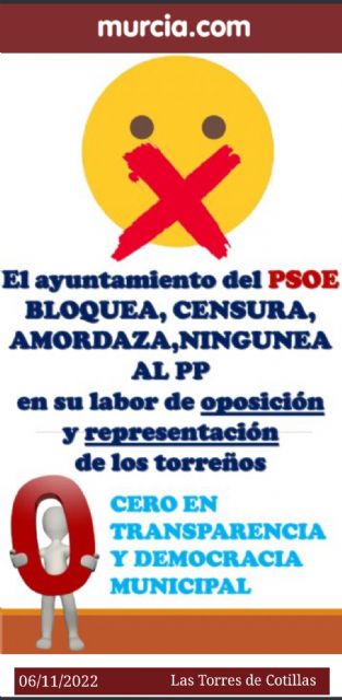 PP: El PSOE torreño no puede dar lecciones de transparencia. - 1, Foto 1
