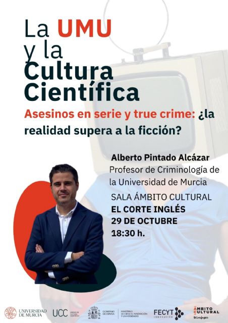 Asesinos en serie y true crime abren el ciclo de conferencias de la UMU en El Corte Inglés - 1, Foto 1