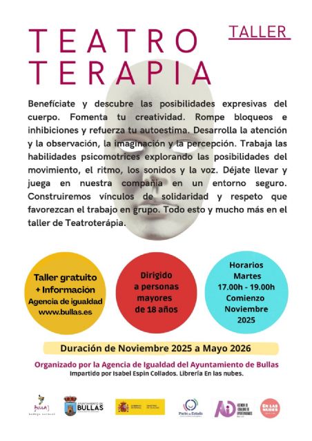 Taller de Teatro Terapia para personas adultas en Bullas - 1, Foto 1
