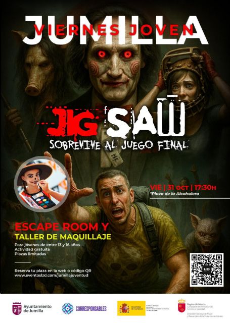 Juventud presenta las actividades de Halloween con cine, dos Escape Room y la actividad inmersiva Viral Zombie - 4, Foto 4