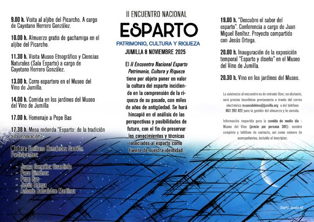 Jumilla acoge el II Encuentro Nacional del Esparto el próximo 8 de noviembre - 4, Foto 4