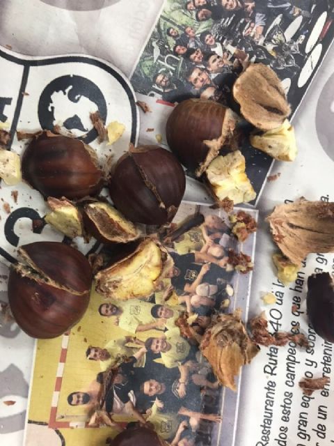 Las castañeras visitan el Servicio de Estancias Diurnas del Centro de Día para Personas Mayores Dependientes de la plaza Balsa Vieja, Foto 7