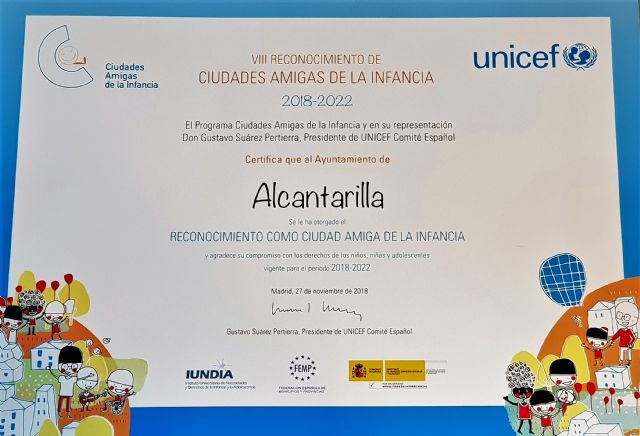Alcantarilla recibe su reconocimiento como Ciudad Amiga de la Infancia para el periodo 2018-2022 - 5, Foto 5