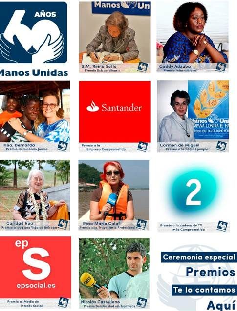 Manos Unidas premia a destacadas figuras e instituciones del periodismo y la empresa, y a personas que han dedicado su vida a la lucha contra el hambre y la pobreza - 1, Foto 1