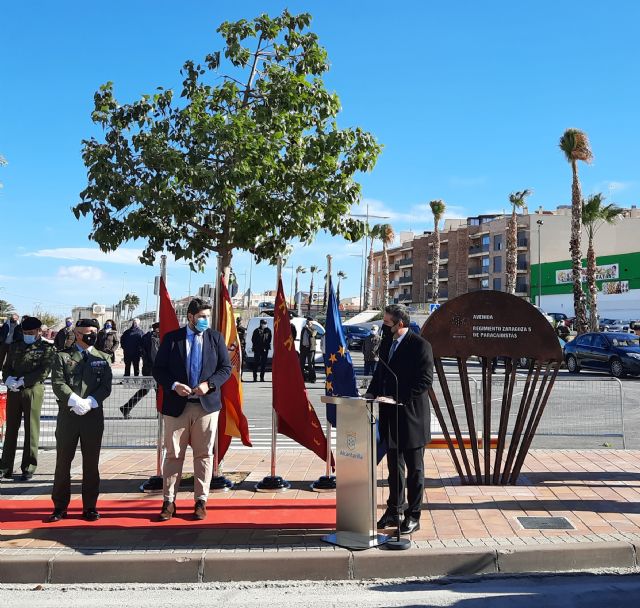 Alcantarilla dedica una avenida al Regimiento Zaragoza 5 de Paracaidistas en el acceso norte al municipio - 2, Foto 2