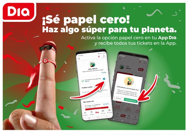 Dia reafirma su compromiso con el medioambiente con el ticket papel cero con el que eliminará más de 180 millones de tickets de papel - 1, Foto 1