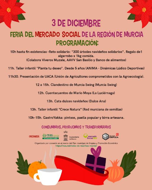 Celebración del Mercado Social el 3 de diciembre El próximo domingo 3 de diciembre - 1, Foto 1