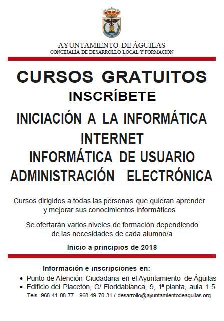Abierto el plazo de inscripción en los cursos gratuitos de informática ofertados por la Concejalía de Desarrollo Local y Formación - 1, Foto 1