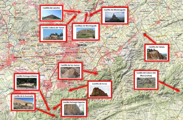 La Asamblea Regional investiga el mal estado de los castillos de Murcia tras la petición de Huermur - 1, Foto 1