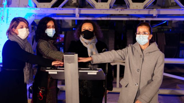 La rotonda de la Grúa Sansón ya luce los cinco nombres de Cartagena - 1, Foto 1