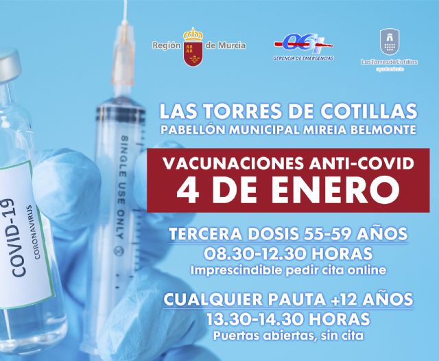 Los torreños de 55 a 59 años ya pueden pedir la cita online para su tercera dosis de la vacuna contra la COVID-19 - 1, Foto 1