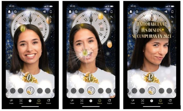 Feliz 2023: Este año Snapchat te reta a comerte las 12 Uvas en Realidad Aumentada - 1, Foto 1