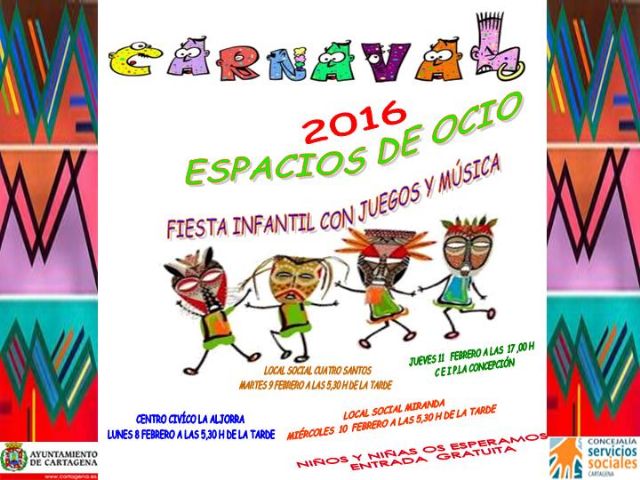 Los Espacios de Ocio de la Concejalía de Servicios Sociales preparan el Carnaval - 1, Foto 1