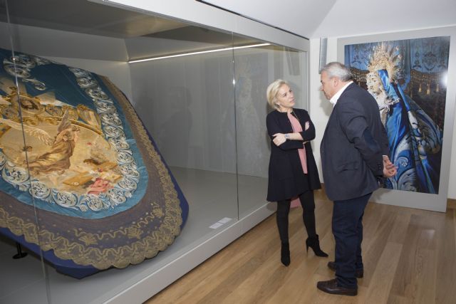 El Presidente del Paso Azul recibe en el MASS a la Pregonera de la Semana Santa 2016 - 2, Foto 2