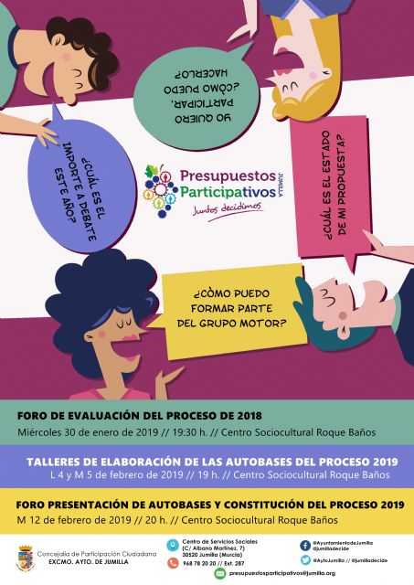 Mañana se inicia la fase previa del proceso de Presupuestos Participativos 2019 - 1, Foto 1