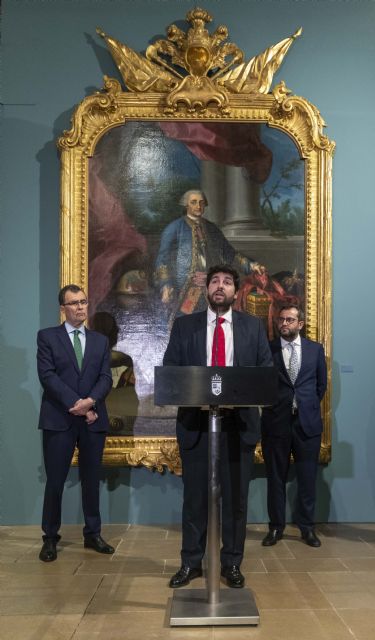 López Miras: Con la exposición sobre Floridablanca contribuimos a recuperar su memoria, su figura y su ejemplo - 1, Foto 1