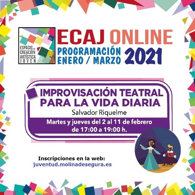 La Concejalía de Juventud de Molina de Segura inicia el martes 2 de febrero la formación Workshop: Improvisación teatral para la vida diaria - 1, Foto 1