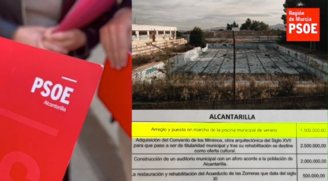 El PSOE presentó enmiendas a los presupuestos regionales para Alcantarilla por importe de 6.500.000 euros y fueron rechazadas en bloque - 1, Foto 1