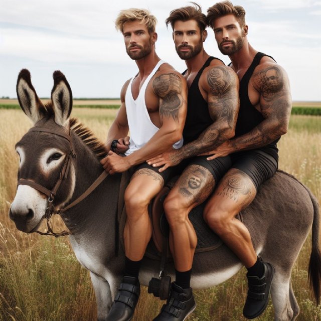 Tres hombres, un burro y mil opiniones - 1, Foto 1