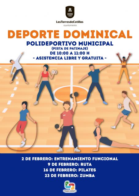 El polideportivo municipal acogerá sesiones gratuitas de deporte todos los domingos de febrero - 1, Foto 1