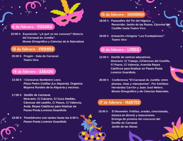 El Carnaval de Jumilla 2026 ha sido presentado con varias novedades como reconocimiento a la historia y a las tradiciones - 2, Foto 2