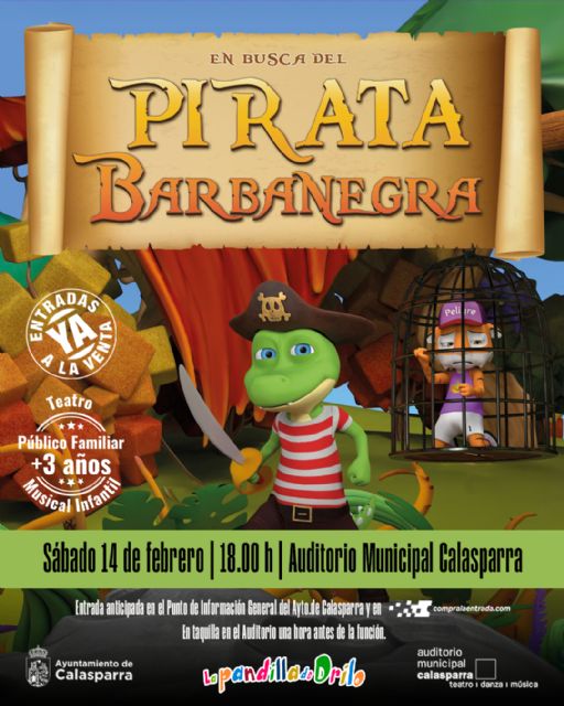 Drilo se lanza a la aventura en la búsqueda del Pirata Barbanegra en el Auditorio Municipal de Calasparra - 4, Foto 4