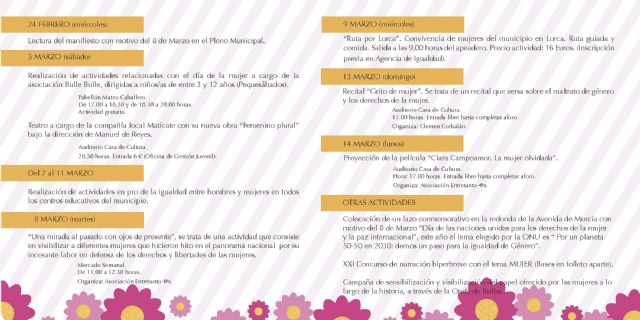 Teatro, talleres, cine son algunas de las actividades para conmemorar el Día Internacional de la Mujer - 2, Foto 2