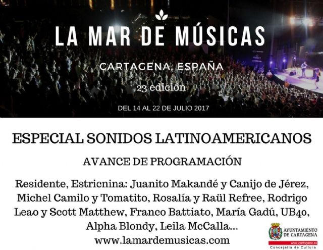 La Mar de Musicas desvela los diez primeros nombres del cartel de este año - 1, Foto 1