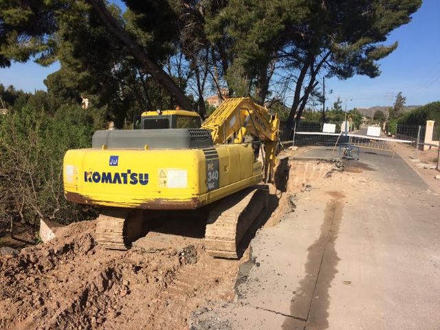 Comienzan las obras de reparación en la carretera C-7 de La Huerta tras los daños ocasionados por el temporal de lluvias, Foto 6