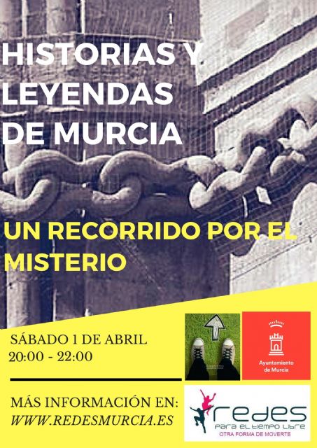 El Programa Redes invita a los jóvenes a participar el próximo sábado en una ruta por las Historias y leyendas de Murcia - 1, Foto 1